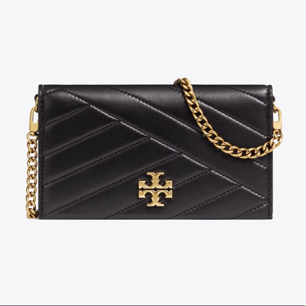 NWT authentic rare luxury minimalist Tory Burch Kira Chevron Phone Crossbody
